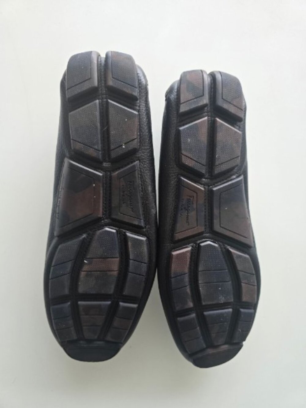 Salvatore Ferragamo Men's Brown Leather Loafers Size 12